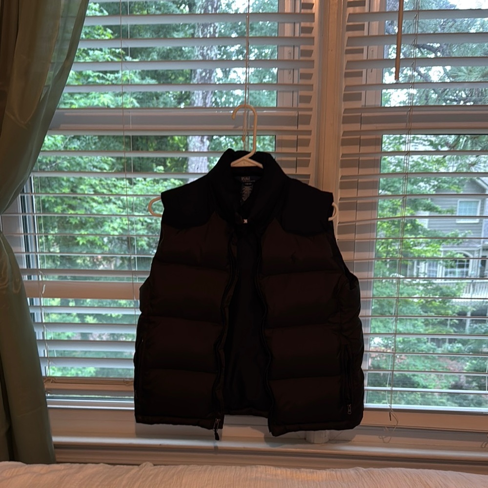 Polo by Ralph Lauren Black Quilted Vest boy 10-12
